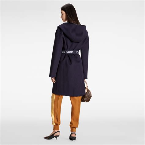 louis vuitton hooded wrap coat price